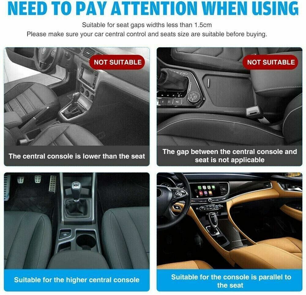 AutoSnap Seat Gap Organizer - 2 Pack